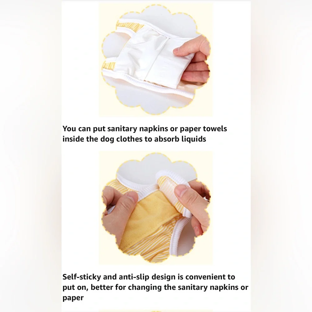 Dog Diaper w/ Adjustable Suspender